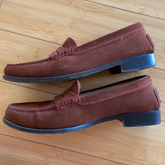 Tod’s Brick Red Driving Loafers, 9 - Picture 5 of 7